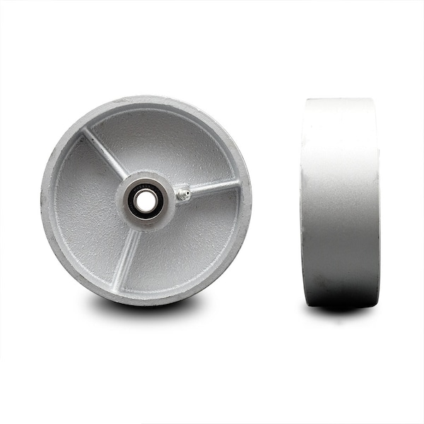 SCC -5" Semi Steel Cast Iron Wheel Only w/Ball Bearing - 1/2" Bore-1000 lbs Cpty